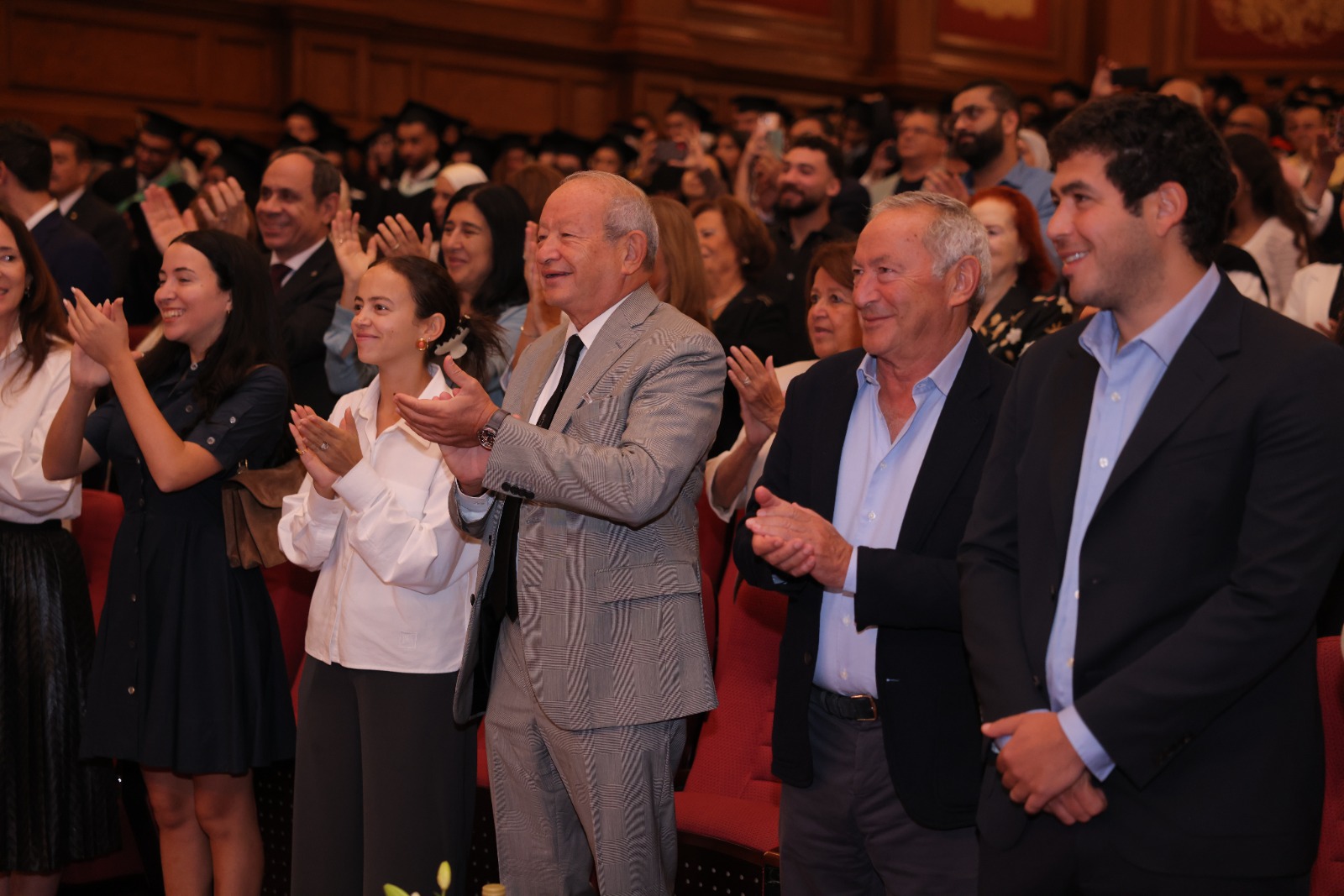 الجامعة البريطانية في مصر تمنح الدكتوراه الفخرية للسيدة يسرية لوزه ساويرس