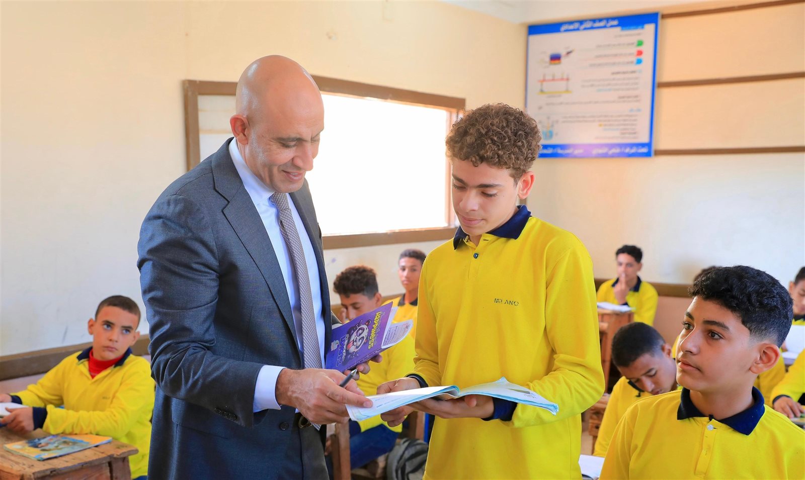 جولة مفاجئة لوزير التربية والتعليم فى&nbsp;مدارس كفر الشيخ