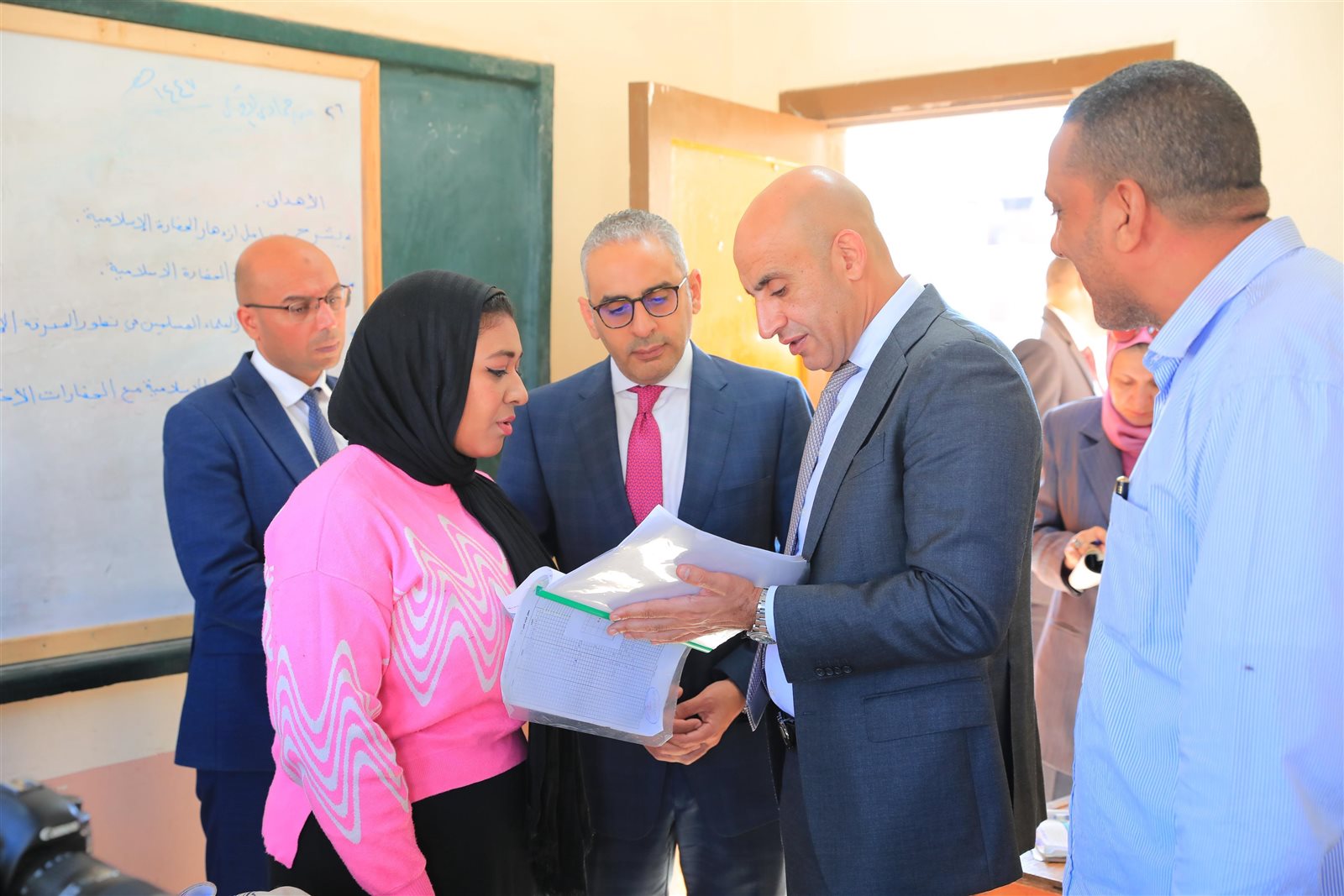 جولة مفاجئة لوزير التربية والتعليم فى&nbsp;مدارس كفر الشيخ