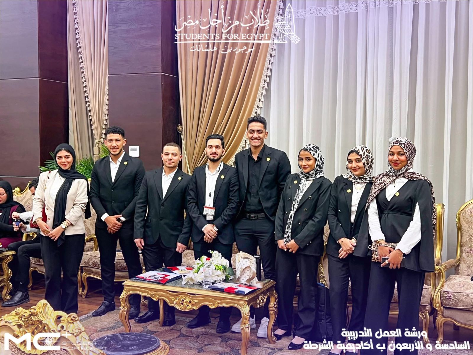 طلاب جامعة عين شمس يشاركون في ورشة تدريبية