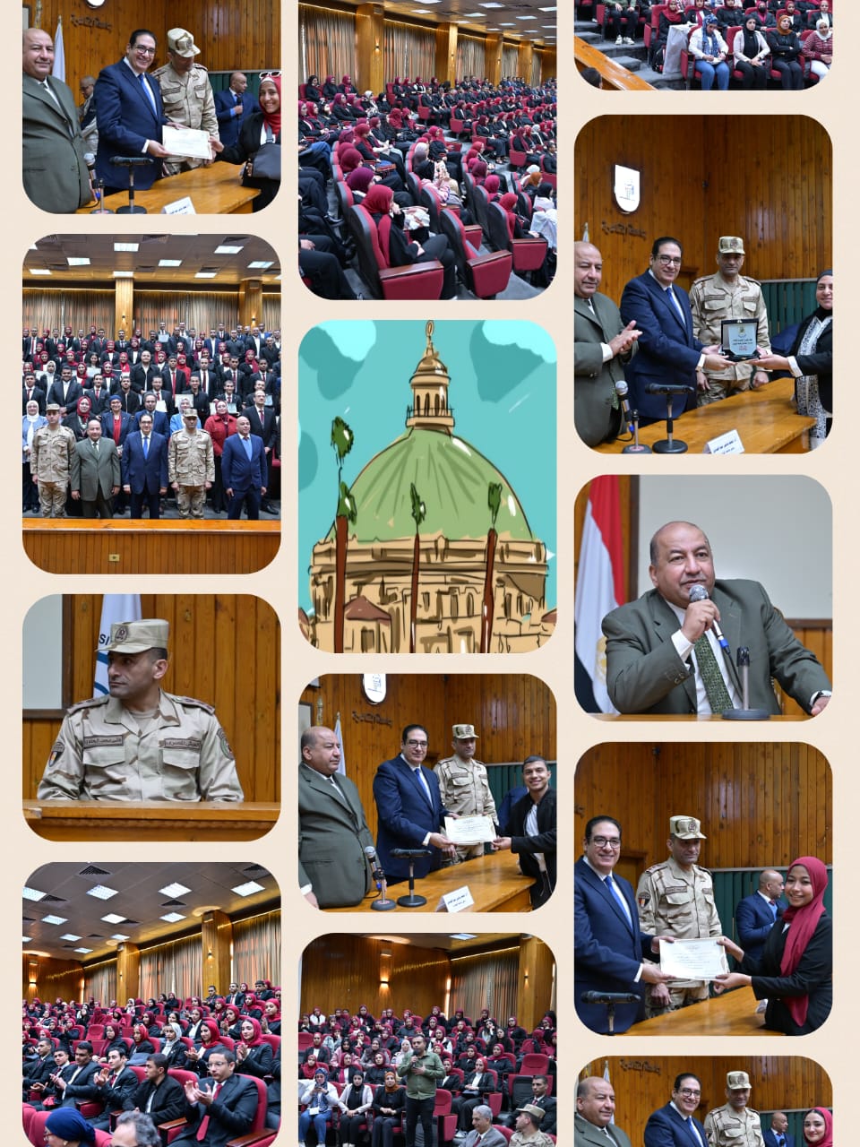 جامعة القاهرة تحتفل بتميز طلابها في تجربة المعايشة بالأكاديمية المصرية العسكرية