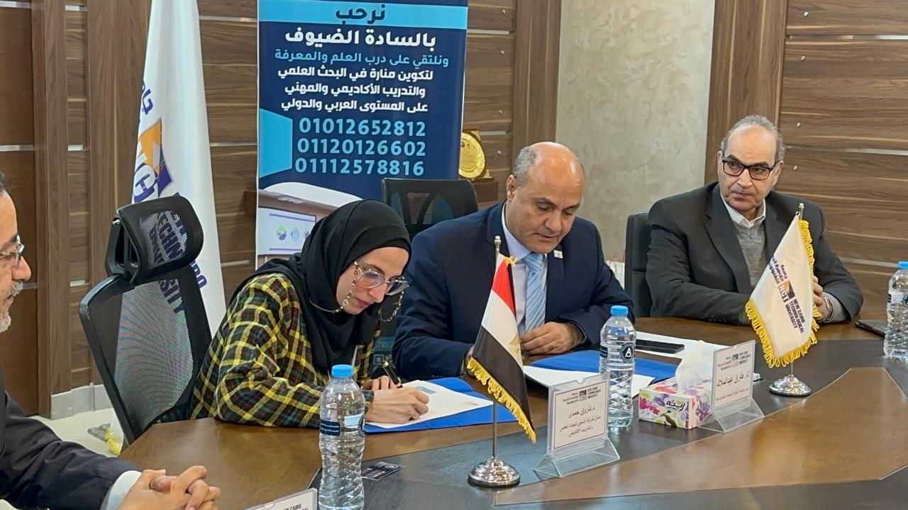 رئيس جامعة القاهرة التكنولوجية يوقع بروتوكول تعاون مع شركة السعى للبحث العلمي والتدريب الأكاديمي والمهني في مجال التكنولوجيا والAI