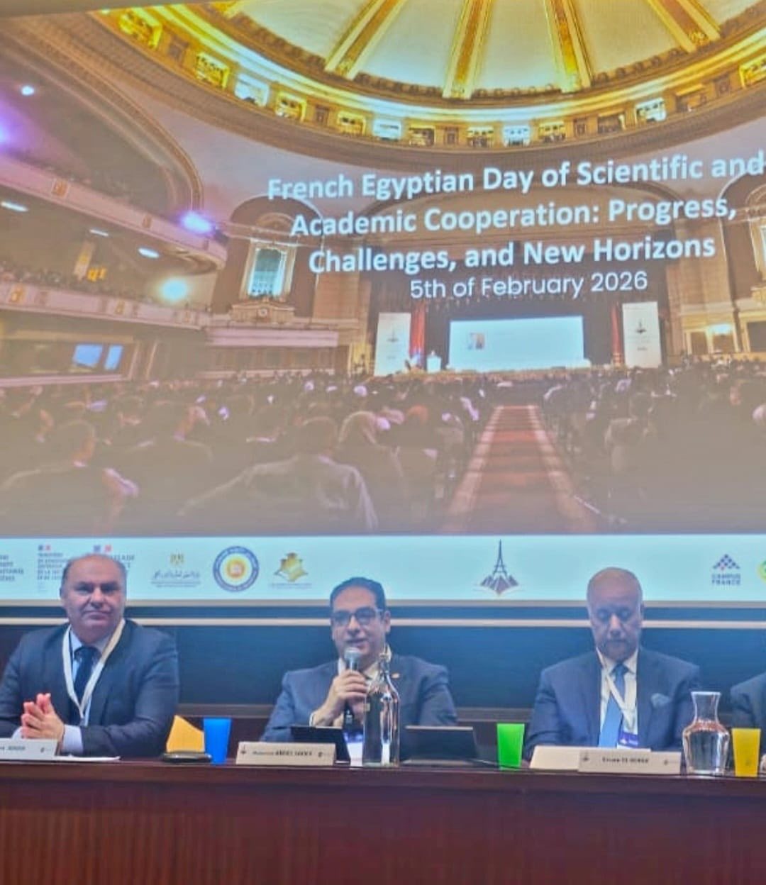 رئيس جامعة القاهرة يشارك في فعاليات اليوم المصري–الفرنسي للتعاون العلمي والأكاديمي بجامعة CY Cergy بالعاصمة الفرنسية باريس