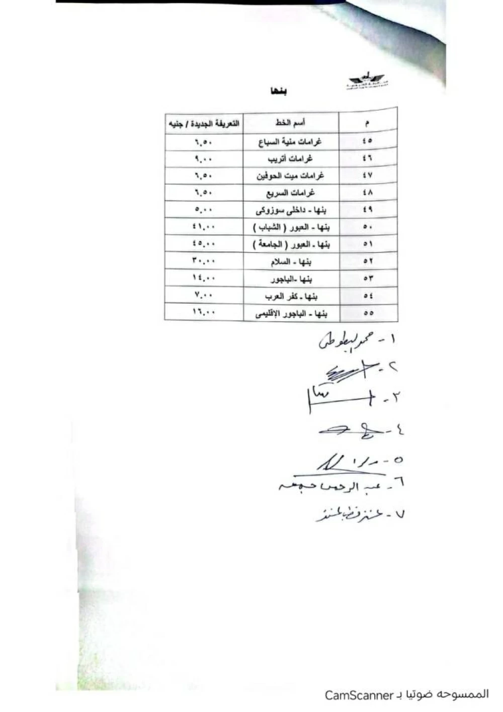 تعريفة النقل الجديدة لسيارات الأجرة والسرفيس