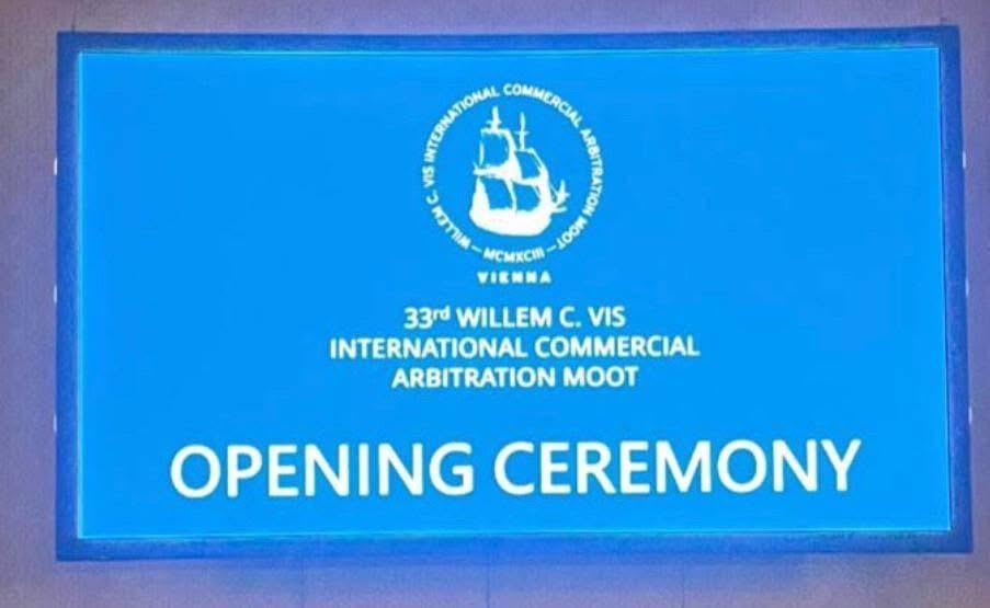 جامعة عين شمس تشارك لأول مرة في مسابقة التحكيم التجاري الدولي Vienna Vis Moot بالنمسا