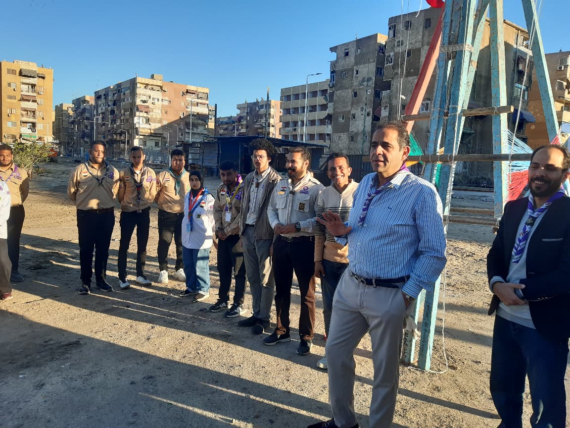 جامعة بورسعيد تصنع المستقبل في معسكر الجوالة بتحية العلم وروح القيادة