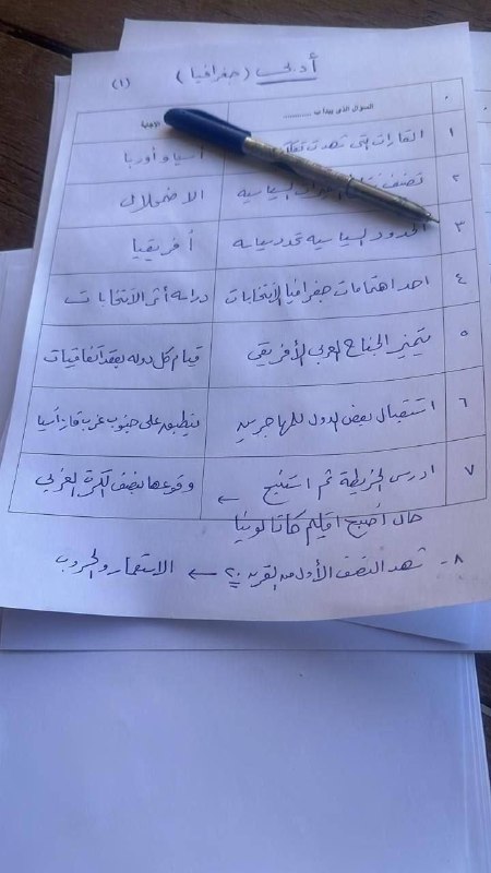 حل امتحان الجغرافيا لطلاب الثانوية العامة