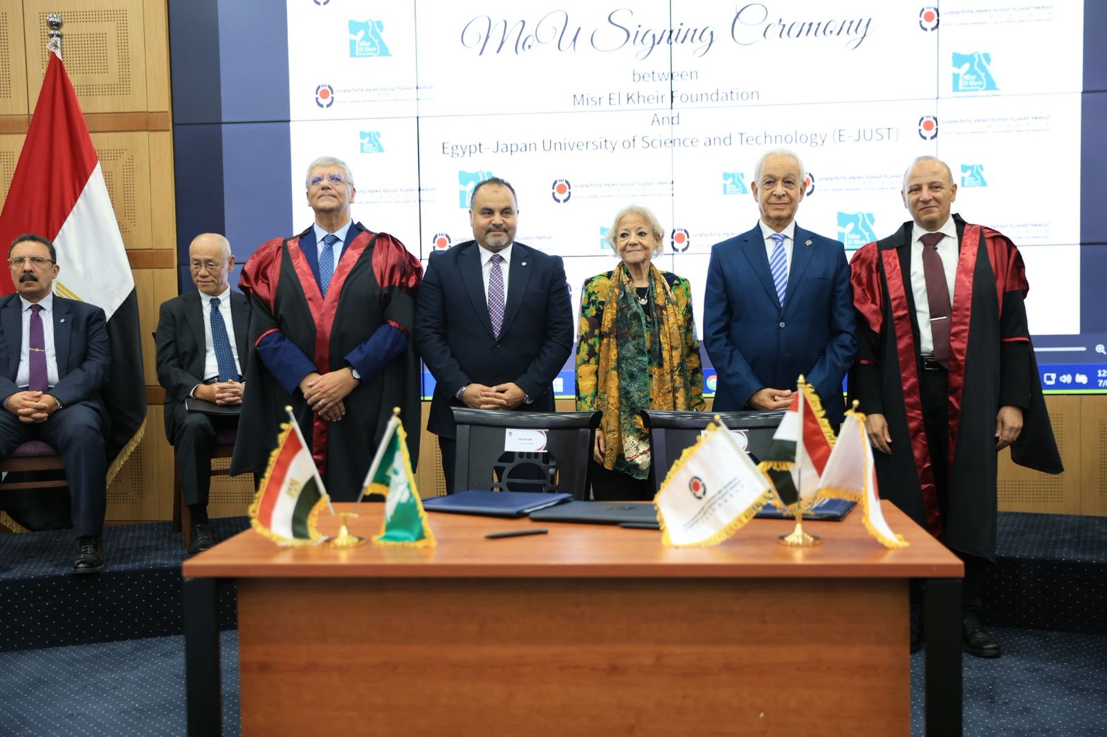الجامعة المصرية اليابانية تبرم بروتوكولًا مع مؤسسة مصر الخير