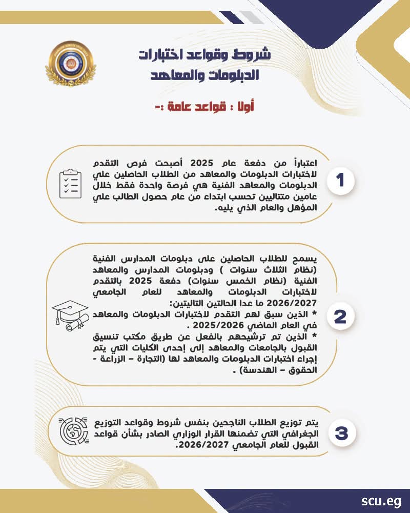 الأعلى للجامعات يعلن فتح باب اختبارات القبول بالجامعات الحكومية