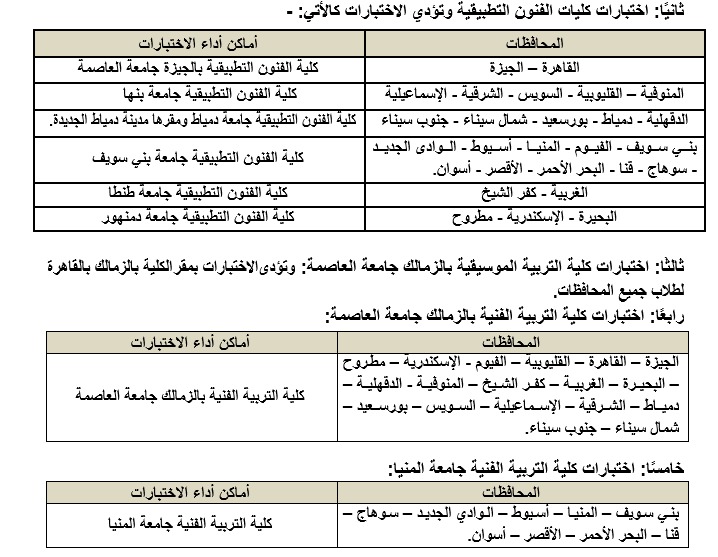 التعليم العالي تفتح باب التسجيل الإلكتروني لحجز اختبارات القدرات لطلاب الثانوية العامة ببعض الكليات