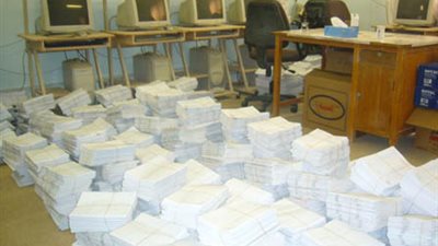 الانتهاء من تقويم الورقة الامتحانية لطلاب السادس الابتدائي والثالث الاعدادي