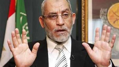 القبض علي بديع والبلتاجي والبر وعودة وحجازي وعبالمقصود بأمر النائب العام 