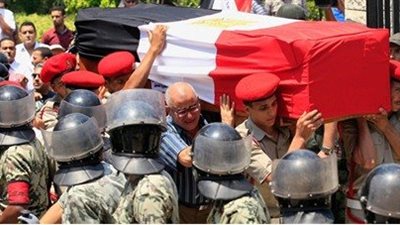 الجيزة تنعى شهداء الجيش والشرطة 