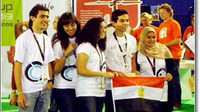  فوز طلاب الجامعة الالمانية بالقاهرة بالمسابقة العالمية للروبوكاب