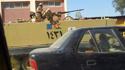 تواجد أمنى كثيف  دائم بمدارس أبو النمرس