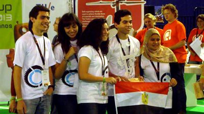 تأكيدا لريادة مصر .. فوز طلاب الالمانية بالمسابقة العالمية للروبوكاب 