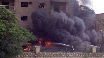 انفجار سيارة مفخخة بمبني المخابرات  الحربية بالاسماعلية 