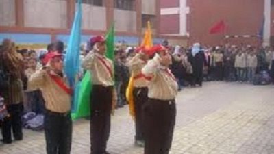 فصل طالب اهان الجيش فى الإذاعة  المدرسية  بابوتشت قنا