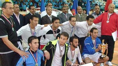 فوز المنصورة بكأس البطولة العربية لخماسيات كرة القدم بجنوب الوادى