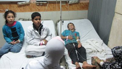 ارتفاع حالات الاصابة بالتسمم بين تلاميذ مدرسة بسوهاج إلي  27 حالة