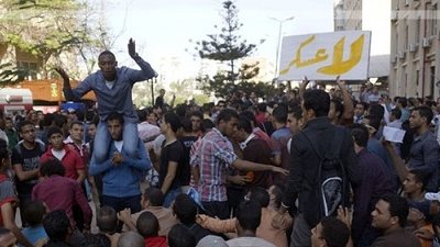 اخوان جامعة الاسكندرية قطعوا طريق ابوقير