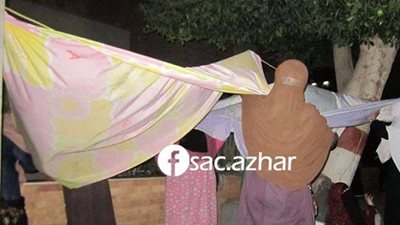 بالفيديو ..مظاهرات لطالبات المدينة الجامعية بالأزهر