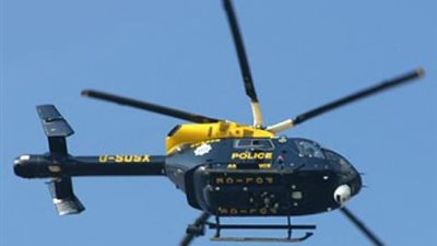 طائرات الشرطة تطوف أعلي المدينة الجامعية للأزهر