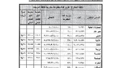 ( السبورة ) تنشر جدول مرتبات يناير ..بعد ضم 500 ألف متعاقد لمنظومة الحد الأدنى للأجور