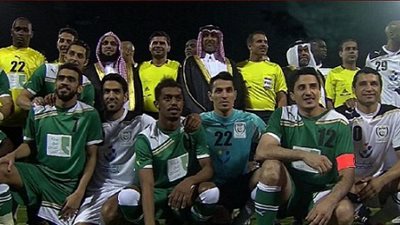 فوز نجوم الدورى السعودى على نجوم العالم 9 - 5 فى مباراة انسانية