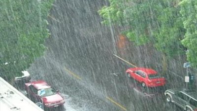 سقوط أمطار غزيرة  بالقاهرة والجيزة