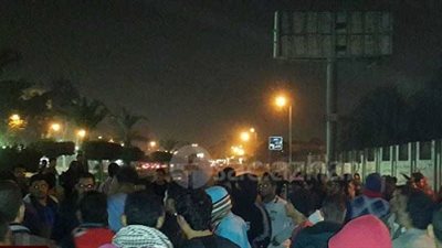 طلاب اخوان الازهر يتظاهرون في شارع مصطفي النحاس وقسم مدينة نصر