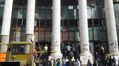 
رفع مخلفات انفجار محكمة شمال الجيزة الابتدائية