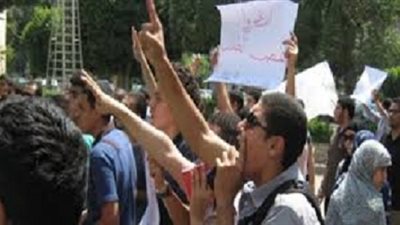 طلاب الإخوان بزارعة الأزهر يتظاهرون للمطالبة بالافراج عن زملائهم