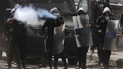 قوات الأمن تكثف من تواجدها فى شارع الخليفة المأمون لمواجهة طلاب الإخوان