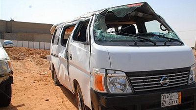 اصابه 5 طالبات بالوادى الجديد فى حادث سيارة صباح اليوم