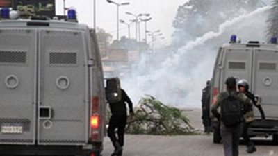 اصابة لواء شرطة فى اشتباكات الأمن طلاب الإخوان بعين شمس