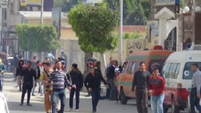 انفجار قنبلة امام مدرسة  بشبرا الخيمة