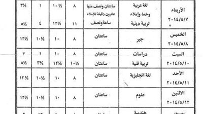7 مايو امتحانات الشهادة الاعدادية بالوادي الجديد