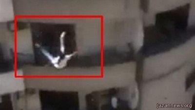 بالفيديو ..شاب سوري ينتحر بالقاء نفسه من الطابق السادس في لبنان