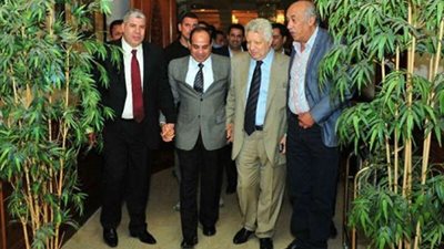 السيسي يعقد جلسة صلح بين مرتضي منصور وشوبير