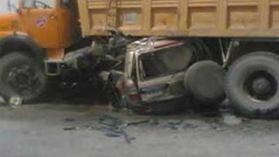 مصرع 9 وإصابة 15 في حادث تصادم بطريق بني سويف بالفيوم