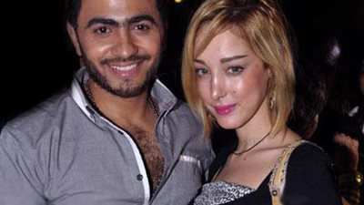 طلاق تامر حسني من الفنانة المغربية بسمة بوسيل