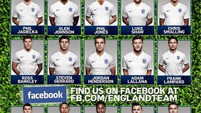 تشكيل منتخب أنجلترا لكأس العالم 2014