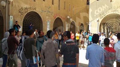 تظاهرة لطلاب الإخوان بجامعة الأزهر في الدقهلية