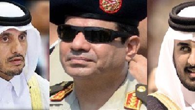 امير قطر ورئيس وزرائه يهنئنان السيسى بأدائه اليمين الدستورية رئيسا لجمهورية مصر العربية