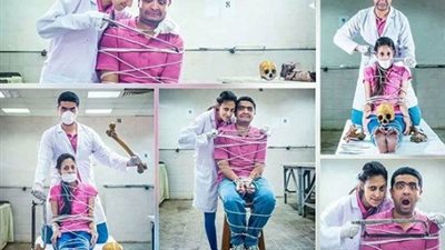 إحالة معيد بطب الاسكندرية للتحقيق بسبب تصوير زفافه في المشرحة