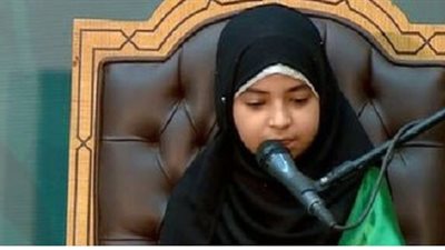 تلميذه عمرها 8 سنوات تفتح احتفال ليلة القدر بحضور السيسي