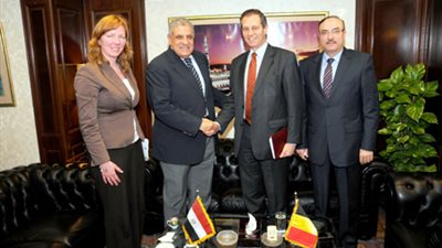 محلب يرحب بمشاركة بلجيكا بالمشروعات القومية وحماية التراث القديم