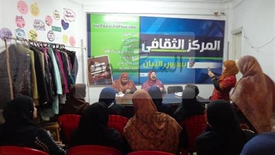 محو الأمية وتعليم الكبار قافلة جامعة المنوفية لسرس الليان