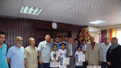 وكيل تعليم دمياط يكرم منتخبه الفائز بالمركز الثاني في بطولة بيبسي لكرة القدم